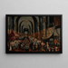 Das Festmahl des Balthasar - Kreis von Frans Francken dem Jüngeren — gerahmtes Bild an der Wand