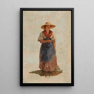 Circle of Friedrich Gauermann - Junge Frau in Tracht.webp
