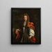 Portrait eines Mannes, vielleicht Roger Mainwaring de Kermincham - Kreis von Henri Gascar — gerahmtes Bild an der Wand
