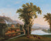Ein weites Landschaft mit Blick auf die Tivoli-Wasserfälle - Kreis von Jacob Philipp Hackert — Ansicht des Kunstwerks