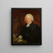 Portrait des Reverend Samuel Glasse D.D. F.R.S. - Kreis von John Hoppner — gerahmtes Bild an der Wand