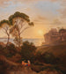 Sonnenuntergang über der Bucht von Neapel - Kreis von Josef Rebell — Ansicht des Kunstwerks