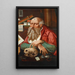 Saint Jérôme dans son étude - Cercle de Marinus van Reymerswaele — gerahmtes Bild an der Wand