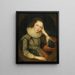 Portrait einer Dame, die man für Marie Stuart hält - Kreis von Robert Peake — gerahmtes Bild an der Wand