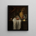 Naturstillleben mit Krügen, Zitronen- und Granatapfel-Mandelpaste - Kreis von Willem Kalf — gerahmtes Bild an der Wand