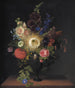 Ein Kaktus grandiflora und andere Blumen in einer Vase aus Porphyr - Cladius Detlev Fritzsch — Ansicht des Kunstwerks