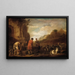 Die Begegnung Jakobs und Rahel, Genesis 29:10 - Claes Cornelisz Moeyaert — gerahmtes Bild an der Wand