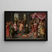 Der Salomon-Urteil - Claes Jacobsz van der Heck — gerahmtes Bild an der Wand