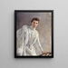 Selbstporträt - Clara von Rappard — gerahmtes Bild an der Wand