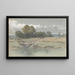 Landschaft an der Stour bei Sandwich - Clarkson Stanfield — gerahmtes Bild an der Wand