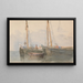 Drei Boote - Clarkson Stanfield — gerahmtes Bild an der Wand