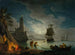 Ein Hafen im Mondschein - Claude-Joseph Vernet — Ansicht des Kunstwerks