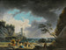 Eine Sturmfront in der Nähe einer felsigen Küste - Claude-Joseph Vernet — Ansicht des Kunstwerks