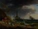 Eine Sturm auf einer mediterranen Küste - Claude-Joseph Vernet — Ansicht des Kunstwerks