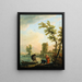 Fischer bei Sonnenaufgang - Claude-Joseph Vernet — gerahmtes Bild an der Wand