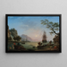 Hafen bei Sonnenaufgang - Claude-Joseph Vernet — gerahmtes Bild an der Wand