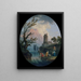 Landschaft mit Waschfrauen - Claude-Joseph Vernet — gerahmtes Bild an der Wand