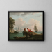 Fischer an einer mediterranen Küste - Claude-Joseph Vernet — gerahmtes Bild an der Wand