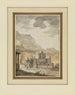 Italienische Landschaft mit Médicis-Brunnen - Claude-Louis Châtelet — Ansicht des Kunstwerks
