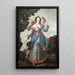 Portrait einer Dame in Diane - Claude Deruet und Atelier — gerahmtes Bild an der Wand
