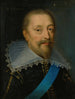 Portrait eines Mannes mit einem blauen Gürtel - Claude Druet — Ansicht des Kunstwerks