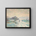 Schneelandschaft - Claude-Émile Schuffenecker — gerahmtes Bild an der Wand