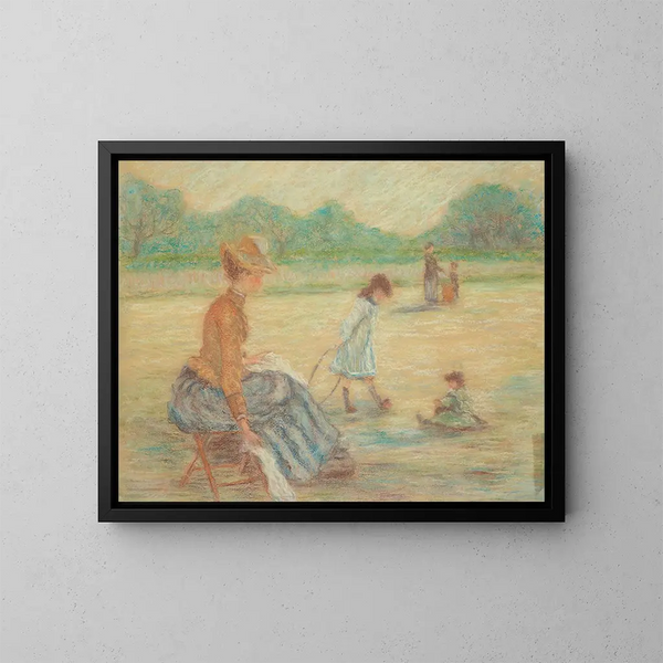 Studie für den Platz im Jardin du Luxembourg - Claude-Émile Schuffenecker — gerahmtes Bild an der Wand