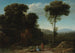 Landschaftliches ländliches Bild mit einer Mühle - Claude Lorrain — Ansicht des Kunstwerks