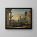 L'Embarquement de la Reine de Saba - Claude Lorrain — gerahmtes Bild an der Wand