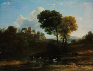 Villa in der römischen Landschaft - Claude Lorrain — Ansicht des Kunstwerks