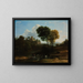 Villa in der römischen Landschaft - Claude Lorrain — gerahmtes Bild an der Wand