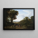 Dorfbewohner beim Tanzen - Claude Lorrain — gerahmtes Bild an der Wand