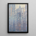 Das Portal der Kathedrale von Rouen, Morgenlicht - Claude Monet — gerahmtes Bild an der Wand