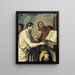 Der Christus bittet Petrus, seine Schafe zu weiden - Claude Vignon — gerahmtes Bild an der Wand
