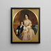 Portrait der Frau und der Kinder des Malers - Claudi Lorenzale — gerahmtes Bild an der Wand