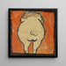 Schwein von hinten gesehen - Egon Schiele — gerahmtes Bild an der Wand