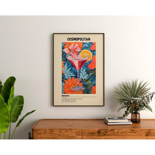 Cocktail Cosmopolitan | Affiche déco