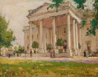 Portikus im Norden des Weißen Hauses, Washington DC - Colin Campbell Cooper — Ansicht des Kunstwerks