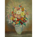 Reproduktion des Gemäldes Komposition Blumen mit Dahlien - Henri Lebasque