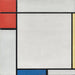 Reproduktion des Gemäldes Komposition mit Rot, Gelb und Blau - Piet Mondrian