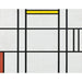 Reproduktion des Gemäldes Komposition in Weiß, Rot und Gelb - Piet Mondrian