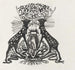 Conception décorative avec deux cerfs debout - Carel Adolph Lion Cachet — Ansicht des Kunstwerks