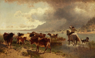 Conrad Bhlmayer - Rinderherde an einem Seeufer.webp