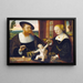 Doppelporträt von Justinian von Holzhausen und seiner Frau Anna geborene Fürstenberg - Conrad Faber von Kreuznach — gerahmtes Bild an der Wand