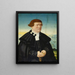 Portrait eines Mannes aus der Familie Stralenberg - Conrad Faber von Kreuznach — gerahmtes Bild an der Wand