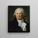 Portrait von Georges Danton 1759-1794 Redner und Politiker - Constance Marie Charpentier — gerahmtes Bild an der Wand