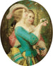 Junge Mädchen mit Sonnenschirm in einem Garten - Constant - Joseph Brochart — Ansicht des Kunstwerks