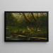 Enten in der Nähe des Teiches - Constant David Ludovic Artz — gerahmtes Bild an der Wand