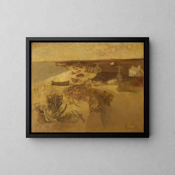 Landschaft Breton - Constant Permeke — gerahmtes Bild an der Wand