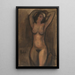 Nackter kniender Mann - Constant Permeke — gerahmtes Bild an der Wand